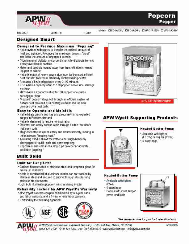APW Wyott Popcorn Poppers MPC-1A 120V-page_pdf